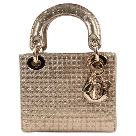 lady dior micro cannage gold|christian dior cannage bags.